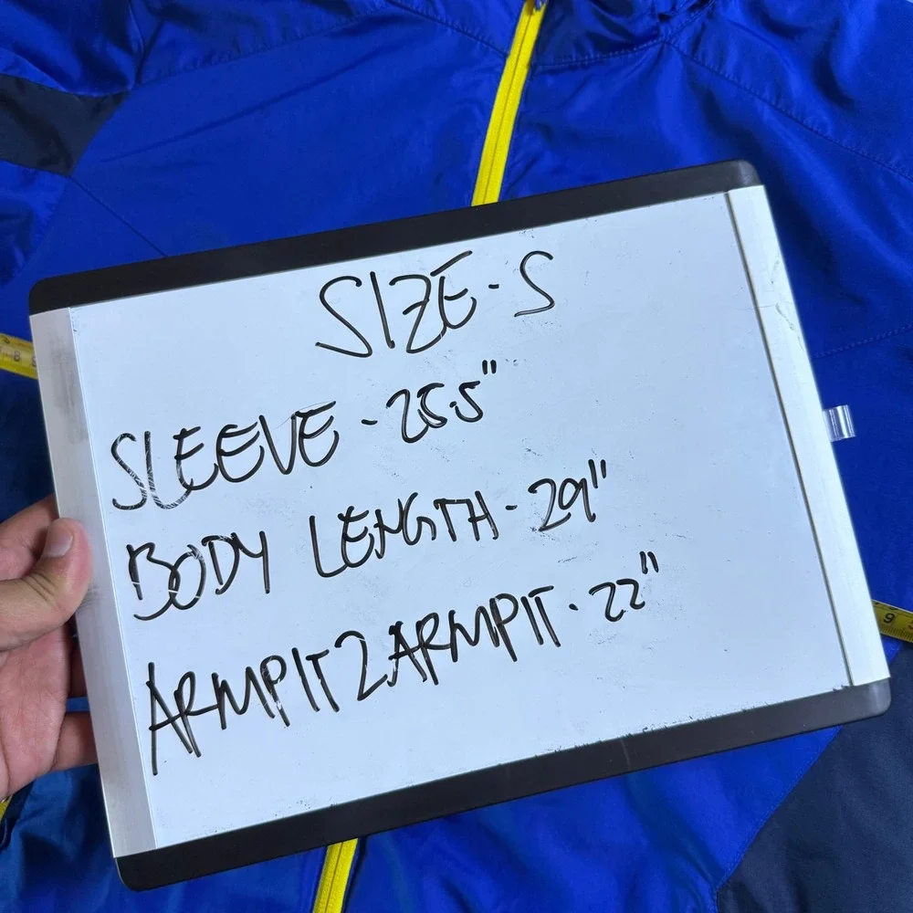 Columbia Hooded Jacket Blue Removable Hood Full Zip Hiking Men's S